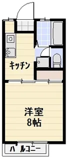 峰ハイツ・S【2階】の間取り