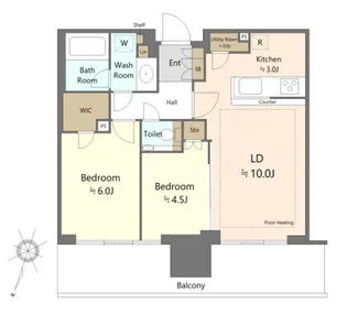 シティタワーズ東京ベイ セントラルタワー【18階】の間取り