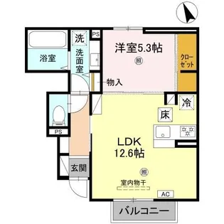 ヴィラーチェII【1階】の間取り