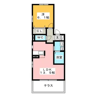 アリュール【1階】の間取り