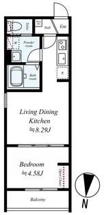 GRADUS伊勢原【1階】の間取り