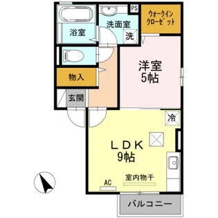 ル・リアン【1階】の間取り