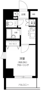 スカイコート・ヴィーダ五反田ウエスト【2階】の間取り
