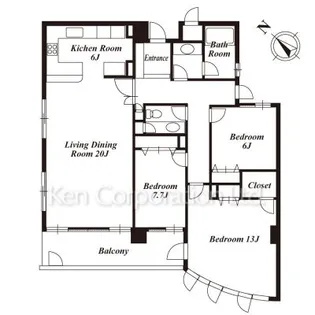 FOREST VIEW MEGURO【1階】の間取り