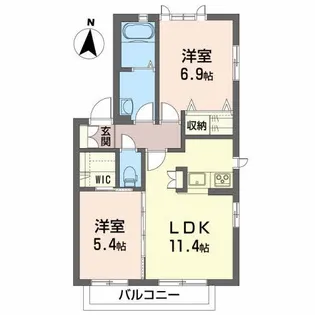 エクラージュ【2階】の間取り