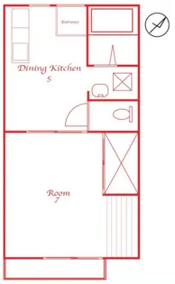 ハイツオギワラB【2階】の間取り