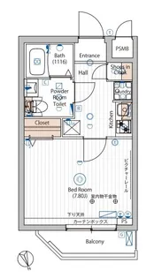 ヴォーガコルテ大森東【3階】の間取り