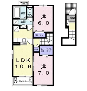 ベニアージュ C【2階】の間取り
