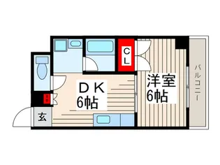 コ-スタルマンション【2階】の間取り