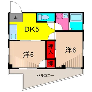 メゾン・ド・カスミ【2階】の間取り