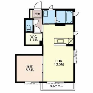 クレアーレ 壱番館 弐番館【1階】の間取り