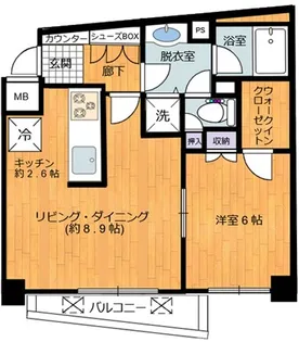 ジェイパーク本駒込【6階】の間取り