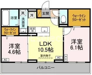 アヴァンスコート参番館【1階】の間取り