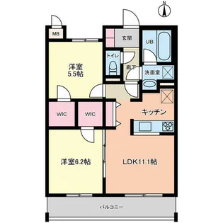 モストンソラーレ【2階】の間取り