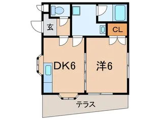 グレ-ス一番館【1階】の間取り