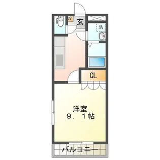 グランシャリオ【1階】の間取り