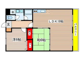 金城園 南館【3階】の間取り