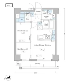 アーバネックス戸越【11階】の間取り