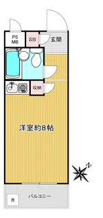 セザール第3日吉【2階】の間取り