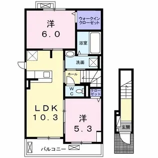 アグニ N【2階】の間取り