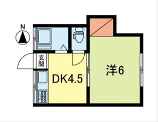 山内荘【1階】の間取り