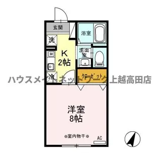 グリーンフォレスト【2階】の間取り