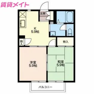 べオール【1階】の間取り