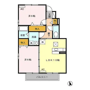 メゾン ルーチェ【1階】の間取り