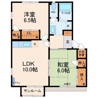 アルコバレーノA【1階】の間取り