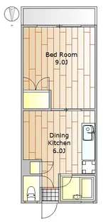 パルデンス中町【2階】の間取り