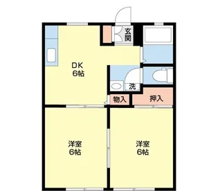 レジデンス内田B棟【1階】の間取り