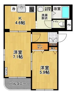 シャルム A【1階】の間取り