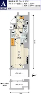 スカイコート品川南大井【6階】の間取り