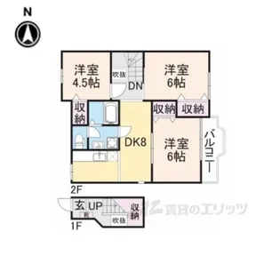 ライジングヒルズ【2階】の間取り