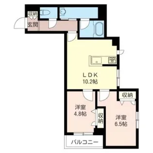 ポルトボナール【3階】の間取り