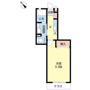 サンライズ江口5【1階】の間取り