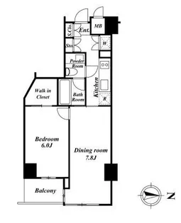 KDXレジデンス品川シーサイド【2階】の間取り