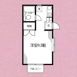 ラブリーワン【1階】の間取り