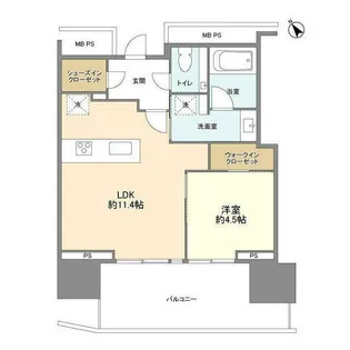 パークコート赤坂檜町ザ・タワー【7階】の間取り