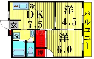 第一日東ハイツ【2階】の間取り