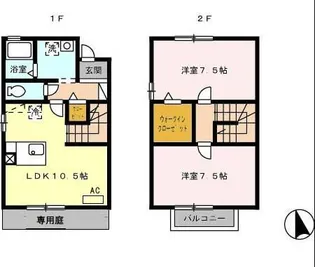 グランシャリオ B棟の間取り