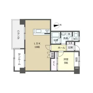 エスター増泉【2階】の間取り