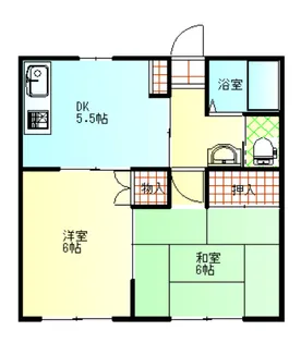 パセオ桑山【2階】の間取り