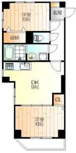 グレイスコート幸II【4階】の間取り