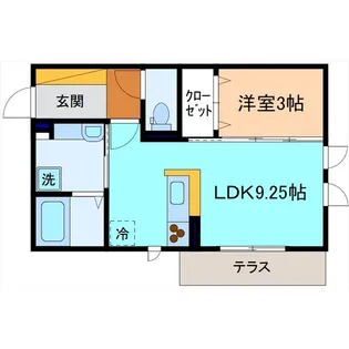 ポンパブランカI【1階】の間取り