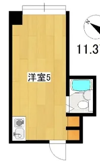 ラパンジール本田I【9階】の間取り