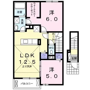 エスポワール【2階】の間取り