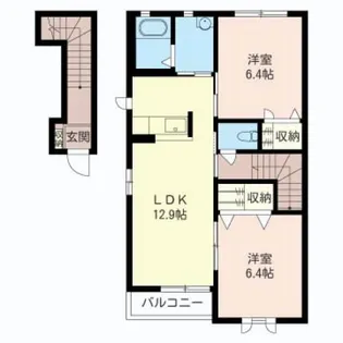 サンハイツ【2階】の間取り