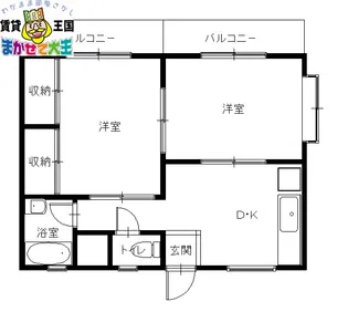MフラットI【2階】の間取り
