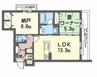 Gracieux下新庄【2階】の間取り